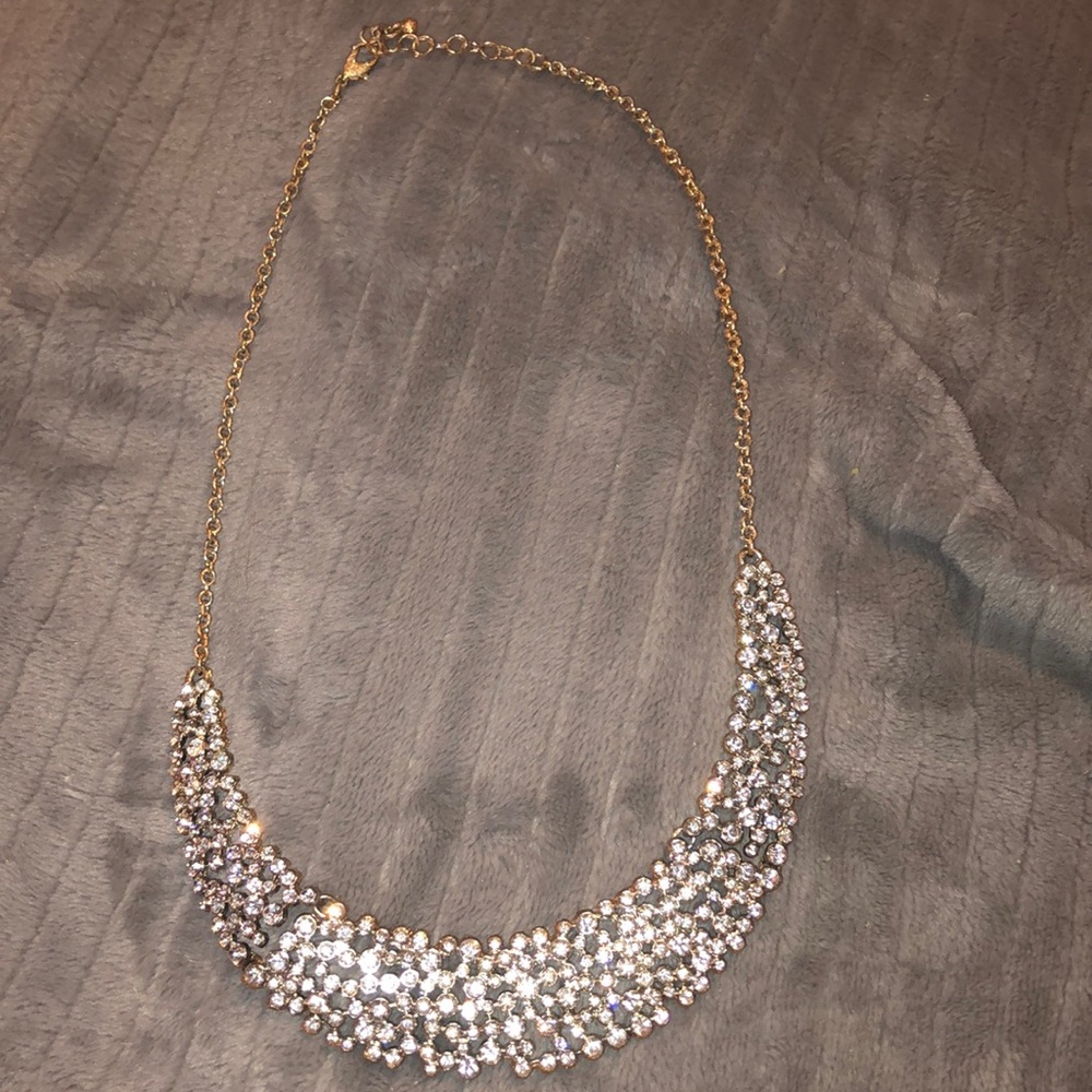 Faux diamond necklace !